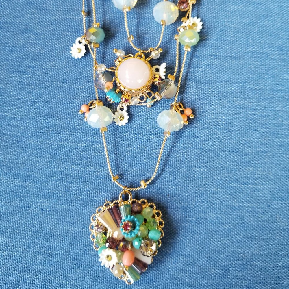 Betsey Johnson Tri-Necklace - NWT - Picture 7 of 10